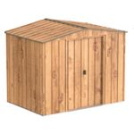 Abri de jardin métal 4,37 m² acier galvanisé portes coulissantes ventilation toit renforcé