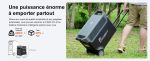 Station électrique portable 3840 Wh 3600 W batterie LFP 13 sorties
