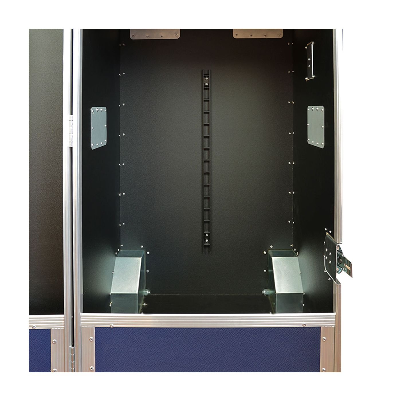 Malle de concours en bois avec 2 porte-selles et tiroir amovible