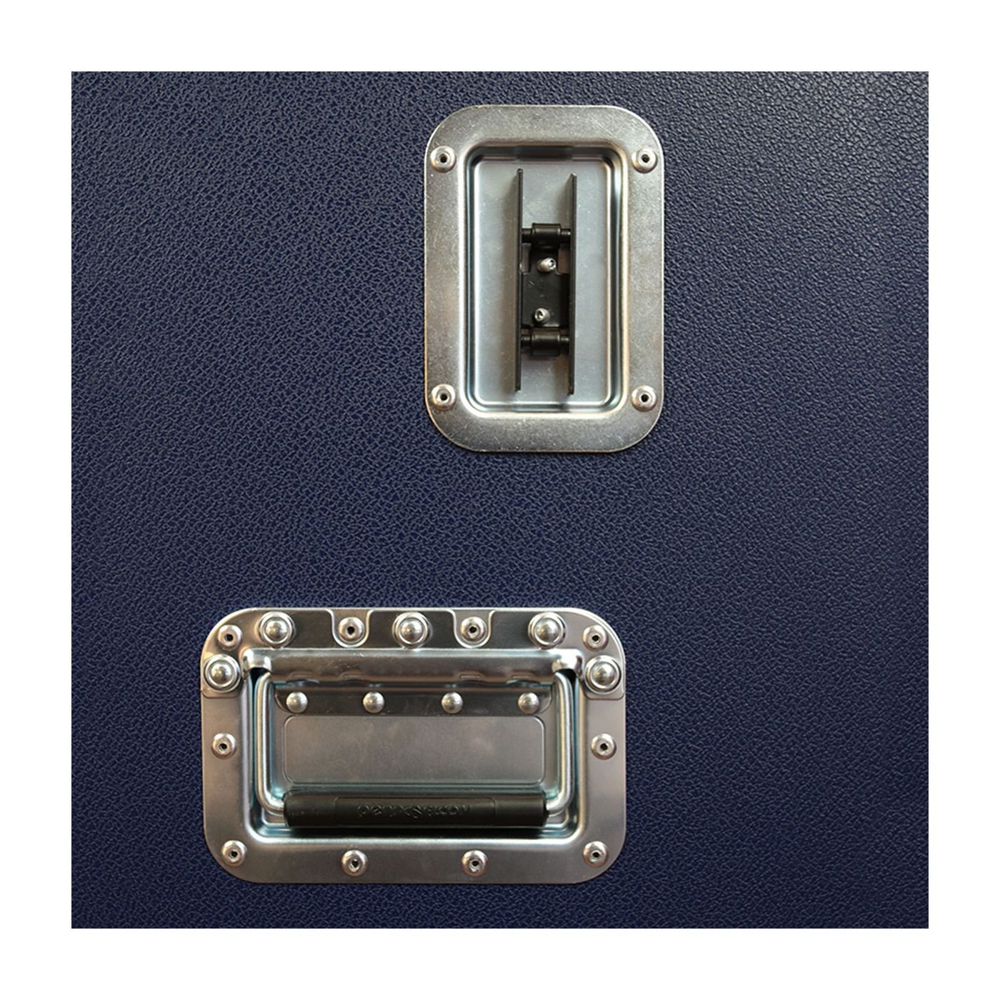 Malle de concours en bois avec 2 porte-selles et tiroir amovible