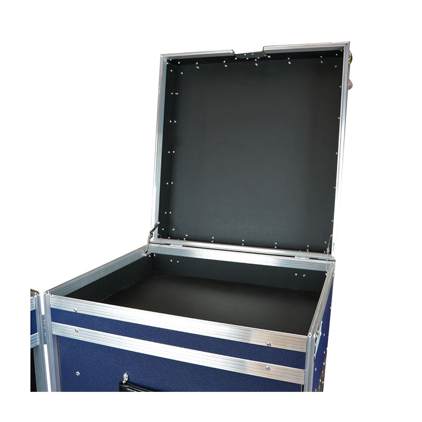 Malle de concours en bois avec 2 porte-selles et tiroir amovible