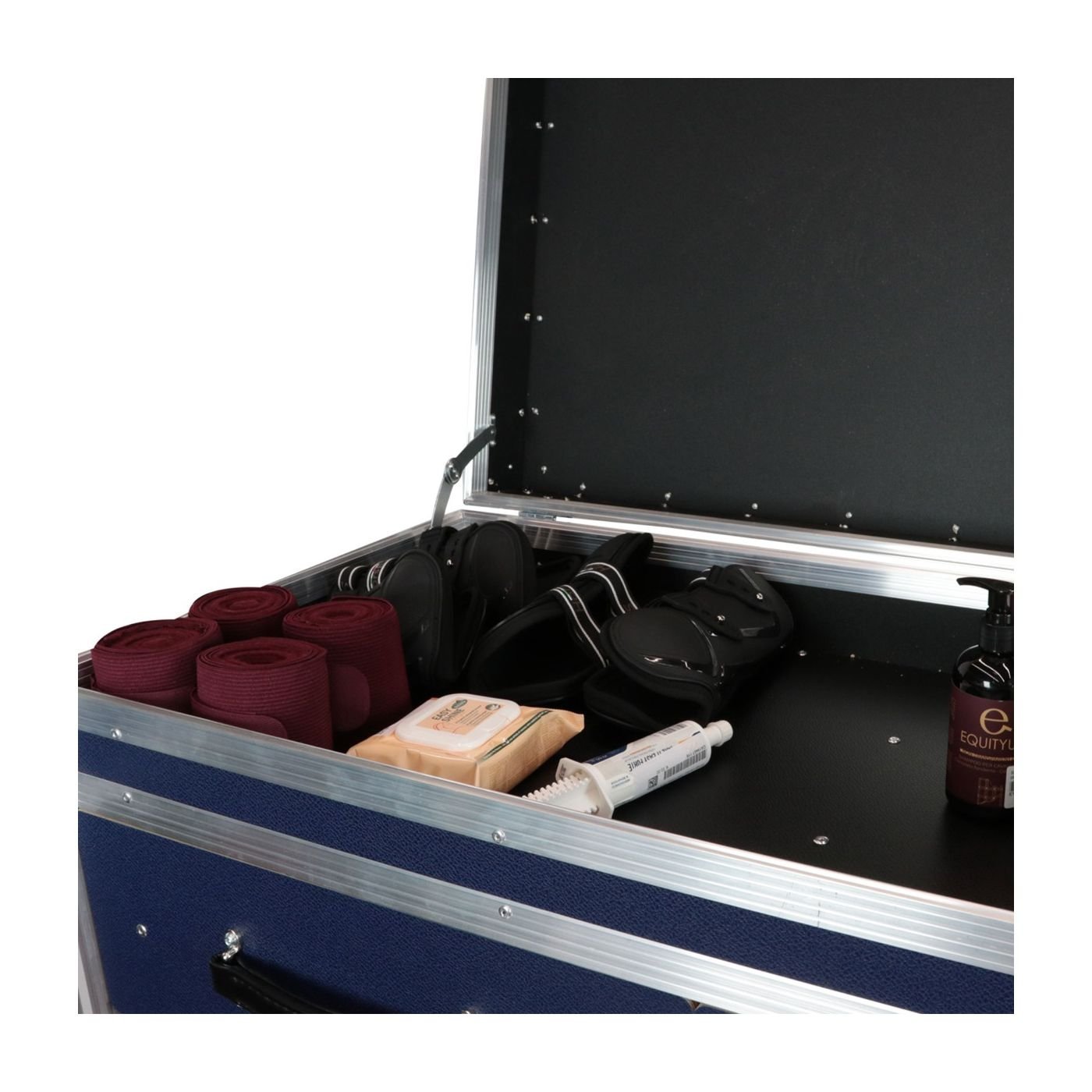 Malle de concours 2 selles 4 tiroirs acier laqué