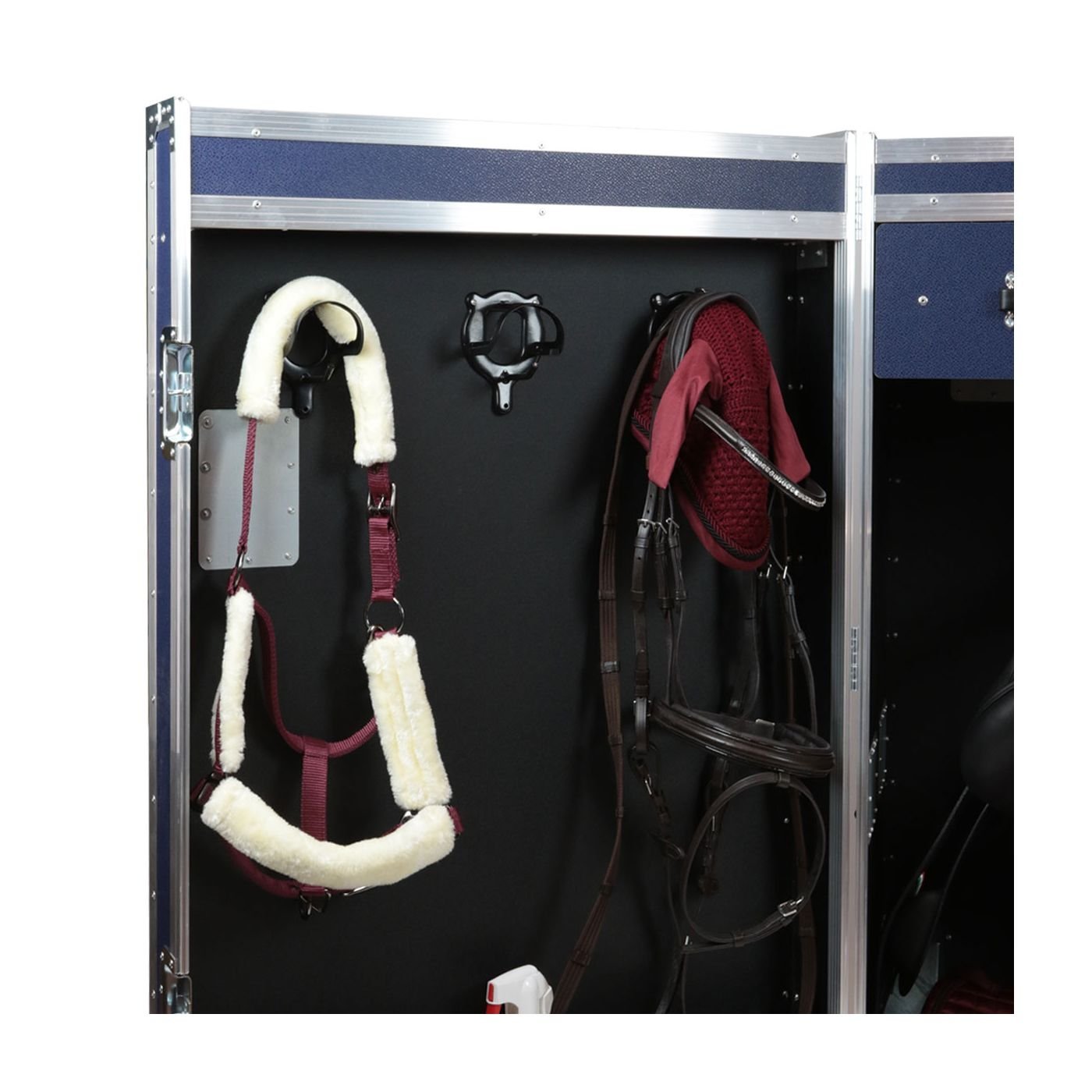 Malle de concours 2 selles 4 tiroirs acier laqué