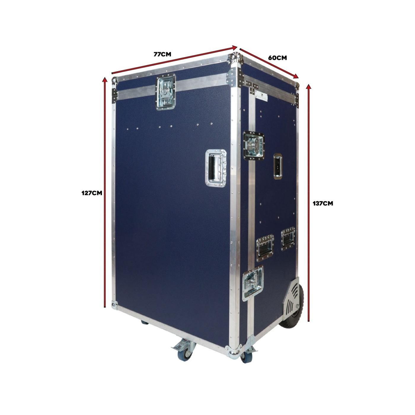 Malle de concours 2 selles 4 tiroirs acier laqué