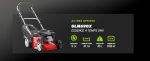 Tondeuse à gazon à essence 4 temps 139 cm³ bac 35 L coupe 39 cm hauteur 25–75 mm