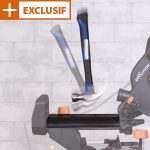 Scie à onglet coulissante multi-matériaux 210 mm 1500 W biseau 0–45° onglet 50–50°