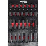 Servante d’atelier 12 tiroirs avec outils plan de travail bois et roulettes