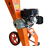 Broyeur à bois à essence 6 ch 208 cc 4 temps diamètre de coupe jusqu’à 50 mm entraînement direct lames réversibles