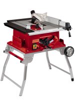 Scie circulaire sur table 2000 W lame 250 mm glissière de découpe table extensible et piètement repliable