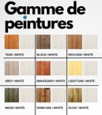 Abri de jardin en bois avec bûcher et plancher traité 4,47 m² portes doubles et fenêtres