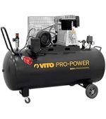 Compresseur d’air 200 L 3000 W 10 bars à courroie sur roues