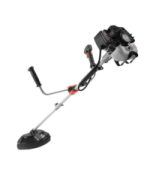 Débroussailleuse thermique 52 cm3 3 CV largeur de coupe 32 cm tête double fil lame 3 dents réservoir 1,2 L