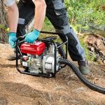 Pompe à eau à essence 5,5 CV débit 30 000 l/h raccord 2&Prime; aspiration 7 m refoulement 30 m