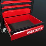 Servante atelier 6 tiroirs avec 112 outils et fermeture centralisée