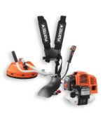 Débroussailleuse thermique 62 cm³ 3,5 CV 2 en 1 avec lame 3 dents et tête à fil