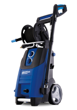 Nettoyeur haute pression 180 bar 2900 W débit 610 l/h tuyau 10 m enrouleur détergent intégré