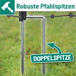 Filet électrifiable pour volailles 50 m hauteur 112 cm 16 piquets double pointe