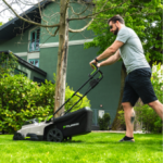 Tondeuse sans fil 37 cm 2×20 V avec bac et mulching