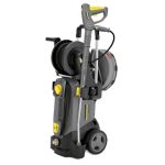 Nettoyeur haute pression eau froide 130 bar débit 500 l/h tuyau 15 m enrouleur nettoyeur de surfaces