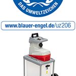 Broyeur de végétaux électrique 3000 W rotor 44 mm bac 60 L avec sécateur et lunettes