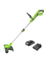 Coupe-bordure débroussailleuse batterie 48 V avec 2 batteries 4 Ah fil 38 cm lame 25 cm