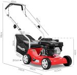Tondeuse à gazon à essence 4 temps 139 cm³ bac 35 L coupe 39 cm hauteur 25–75 mm