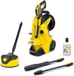 Nettoyeur haute pression électrique avec enrouleur de tuyau 8 m débit 420 l/h