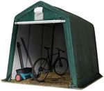 Tente garage 2,4×3,6 m bâche PE 450 N armature acier étanche protection UV vert – 2,4×3,6 m, vert foncé