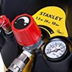 Compresseur d’air 100 L vertical 10 bar 100 V débit 55 L/min puissance max 270 W niveau sonore 97 dB