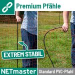 Filet électrifiable pour volailles 50 m hauteur 112 cm 16 piquets double pointe