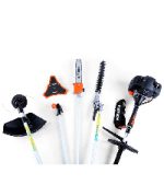 Débroussailleuse thermique 62 cm³ 3,5 CV 2 en 1 avec lame 3 dents et tête à fil