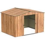 Abri de jardin métal 4,37 m² acier galvanisé portes coulissantes ventilation toit renforcé