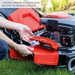 Tondeuse à gazon thermique essence 150 cm3 coupe 46 cm bac 55 L mulching éjection latérale