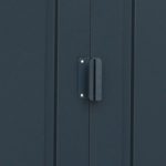 Abri de jardin en métal 9,16 m2 portes coulissantes ventilation