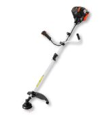 Débroussailleuse thermique 52 cm3 3 CV largeur de coupe 32 cm tête double fil lame 3 dents réservoir 1,2 L