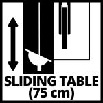 Scie circulaire sur table 2000 W lame 250 mm glissière de découpe table extensible et piètement repliable