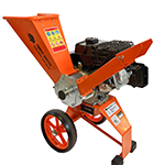 Broyeur à bois à essence 6 ch 208 cc 4 temps diamètre de coupe jusqu’à 50 mm entraînement direct lames réversibles