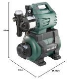 Surpresseur domestique inox 1300 W débit 4500 l/h hauteur 48 m réservoir 24 L aspiration 8 m