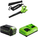 Aspirateur souffleur sans fil 40 V avec mulching 45 L – 40V, Avec batterie 4Ah+chargeur