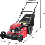 Tondeuse à gazon poussée 53,3 cm 144 cc 3 en 1