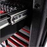 Servante d’atelier 12 tiroirs avec outils plan de travail bois et roulettes