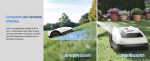 Robot tondeuse 800 m² RTK vision lidar largeur de coupe 22 cm