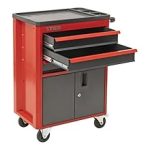 Servante d’atelier 3 tiroirs charge 25 kg par tiroir charge totale 200 kg roues 100 mm verrouillage central