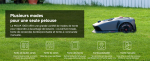Robot tondeuse sans fil 1000 m² avec cartographie LiDAR 3D