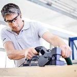 Scie à onglets radiale 230 V 1200 W lame 216 mm projecteur LED équerre d’angle