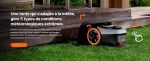 Robot tondeuse 500 m² sans fil périphérique AWD avec garage et cartographie automatique
