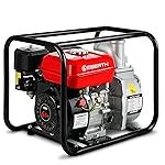 Pompe à eau à essence 5,5 CV débit 30 000 l/h raccord 2&Prime; aspiration 7 m refoulement 30 m