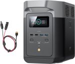 EcoFlow DELTA 2 Station électrique portable avec capacité évolutive de 1-3 kWh, batterie LFP, charge rapide, générateur solaire pour alimentation de secours domestique, balcon, camping et camping-cars