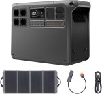 Station électrique portable 2048 Wh 3000 W avec recharge 45 min – Power 2000+120W panneau solaire