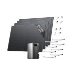 Batterie solaire 1,92 kWh avec 4 MPPT et sortie 2300 W – 1600W+Ultra+Support-Balcon